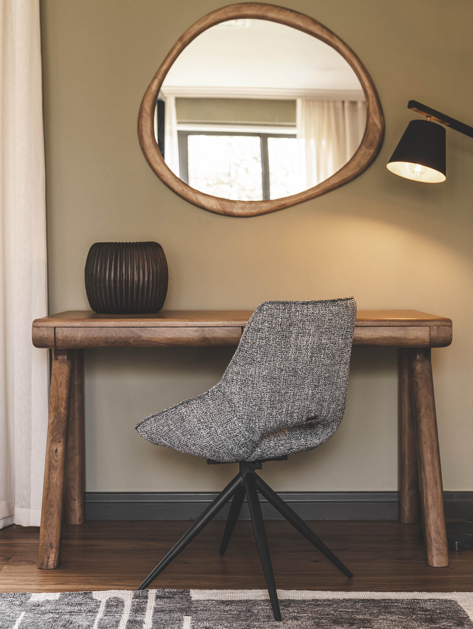 Chaise de salle à manger en tissu