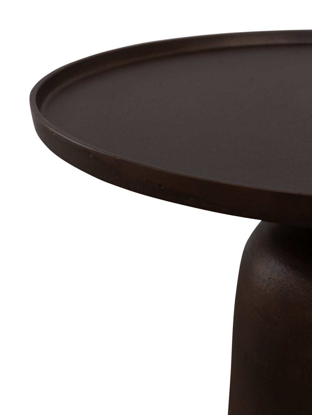 Table d'appoint contemporaine en aluminium pour patio