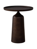 Table d'appoint contemporaine en aluminium pour patio