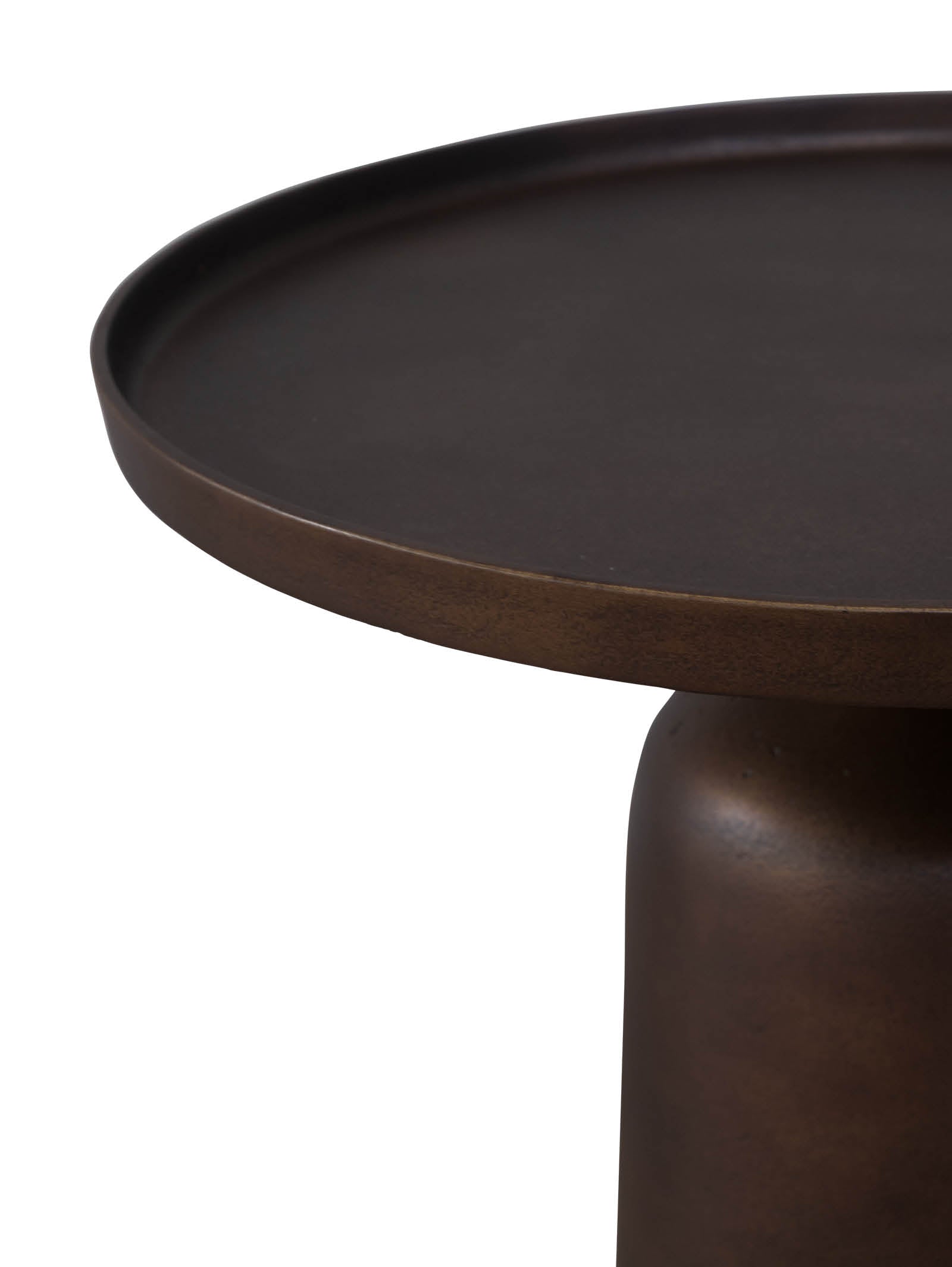 Table d'appoint contemporaine en aluminium pour patio