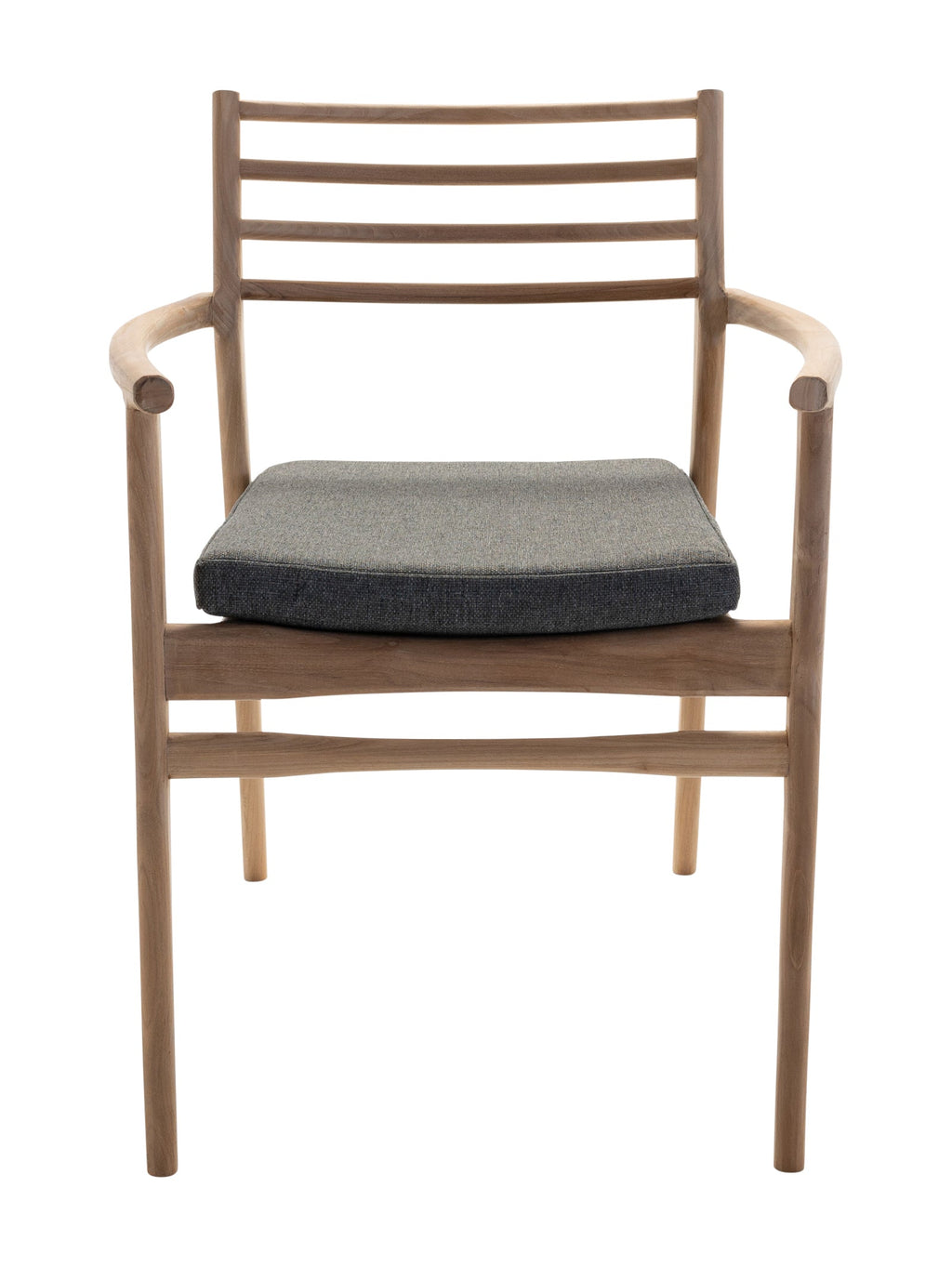 Chaise de salle à manger en teck empilable pour terrasse