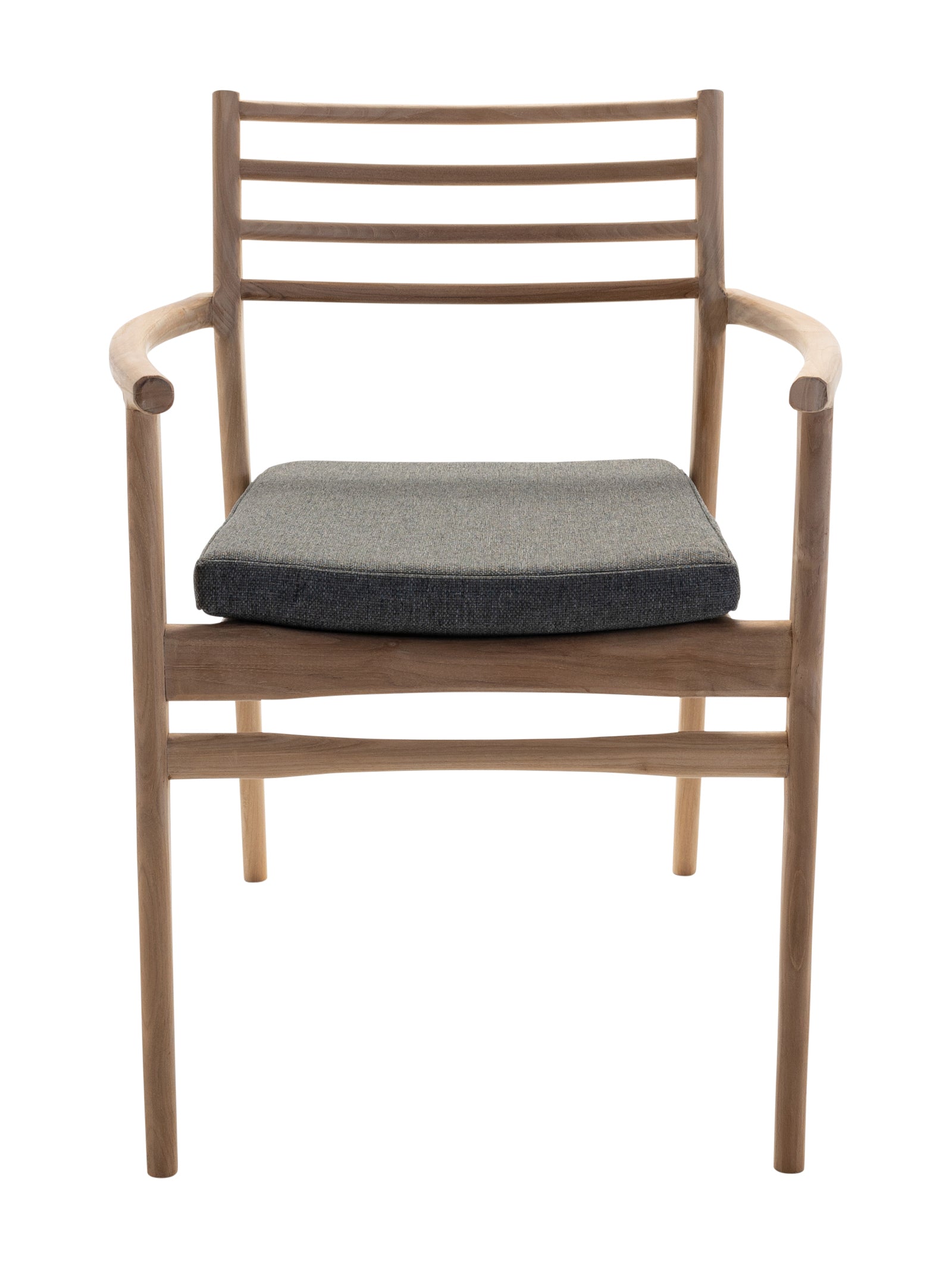 Chaise de salle à manger en teck empilable pour terrasse