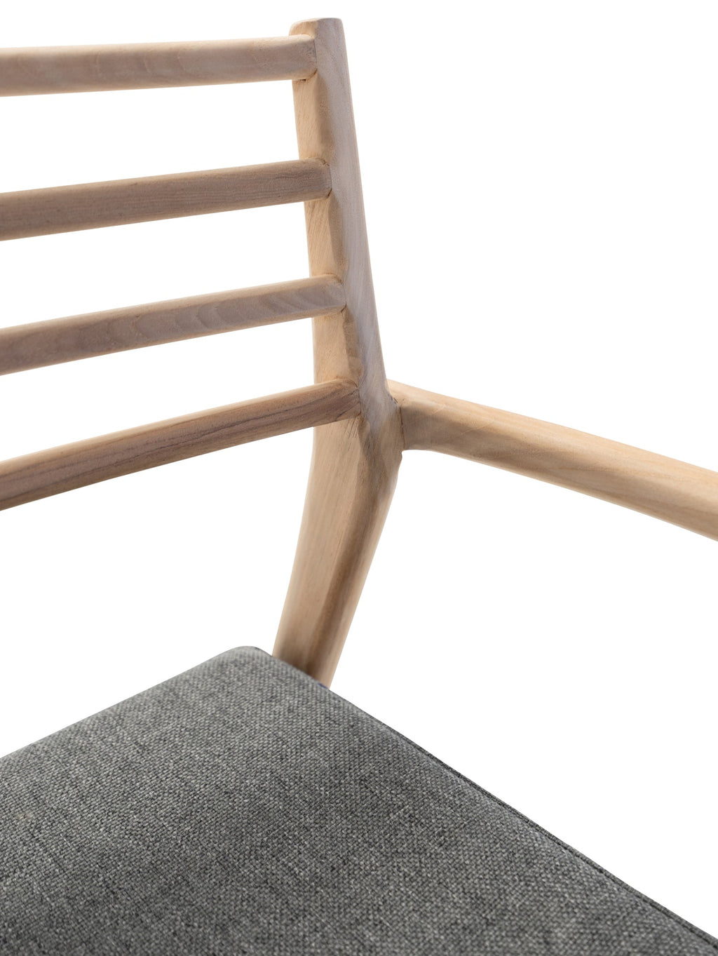 Chaise de salle à manger en teck empilable pour terrasse