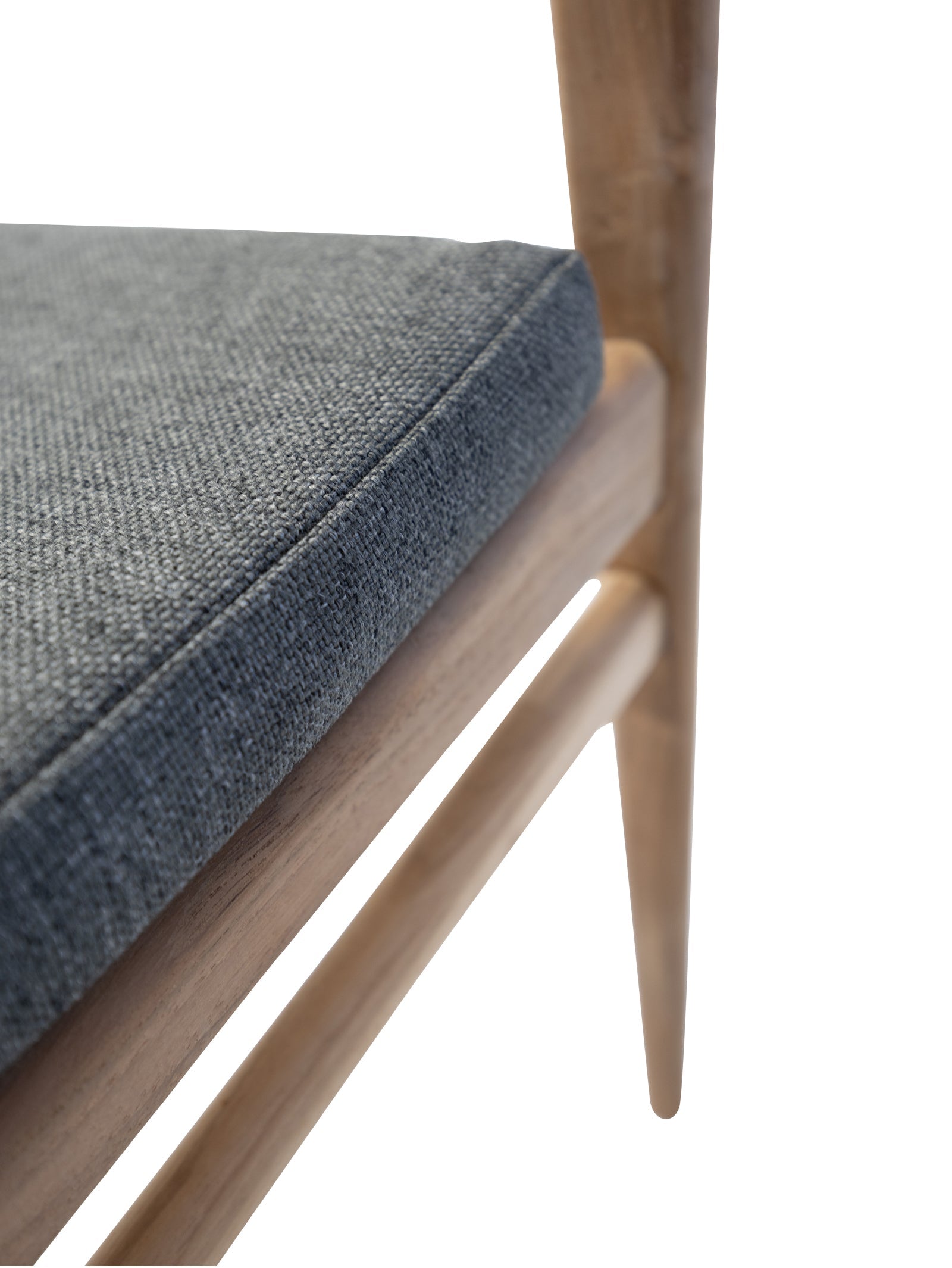 Chaise de salle à manger en teck empilable pour terrasse