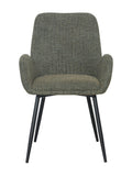 Chaise de salle à manger en tissu pour salle à manger
