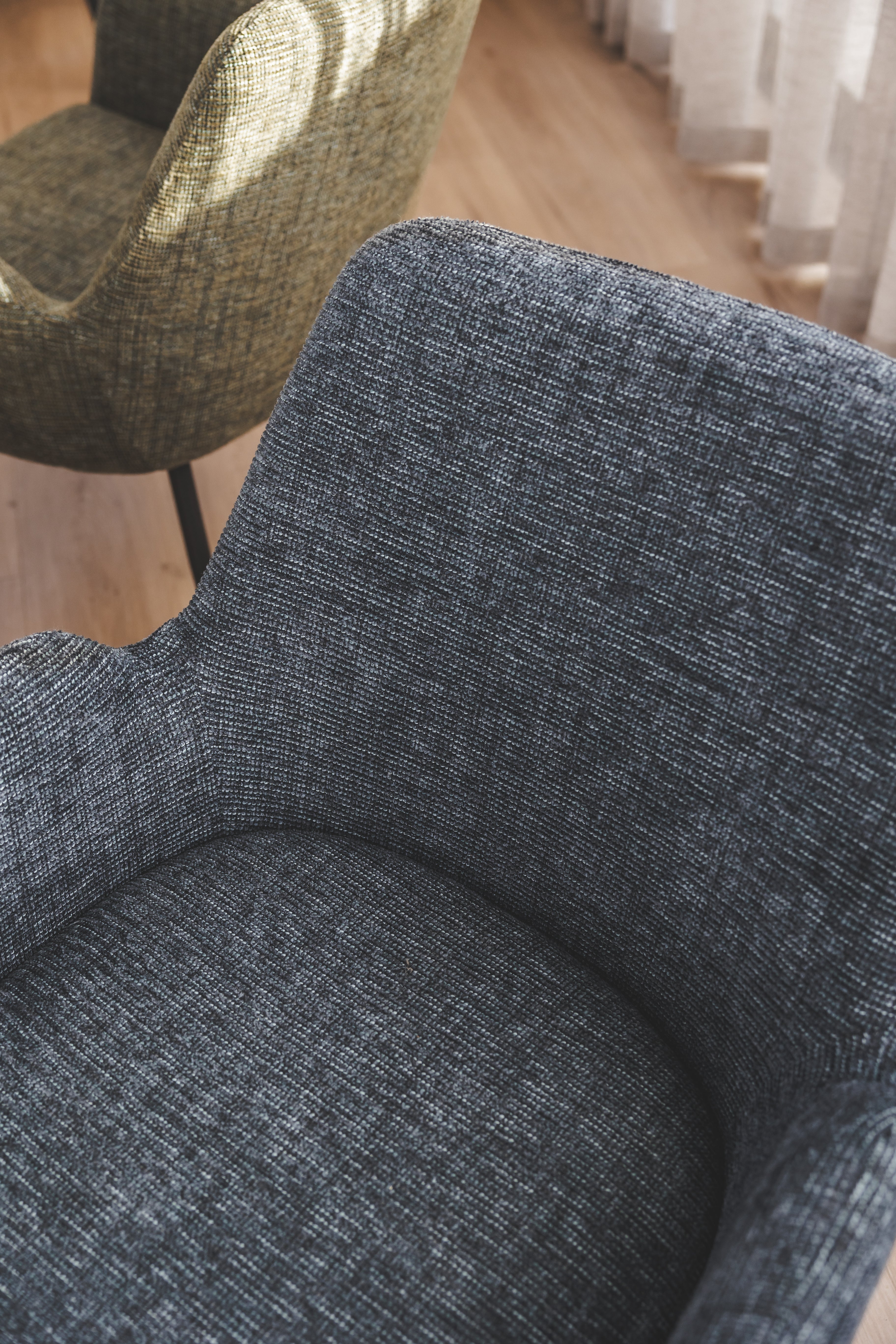 Chaise de salle à manger en tissu
