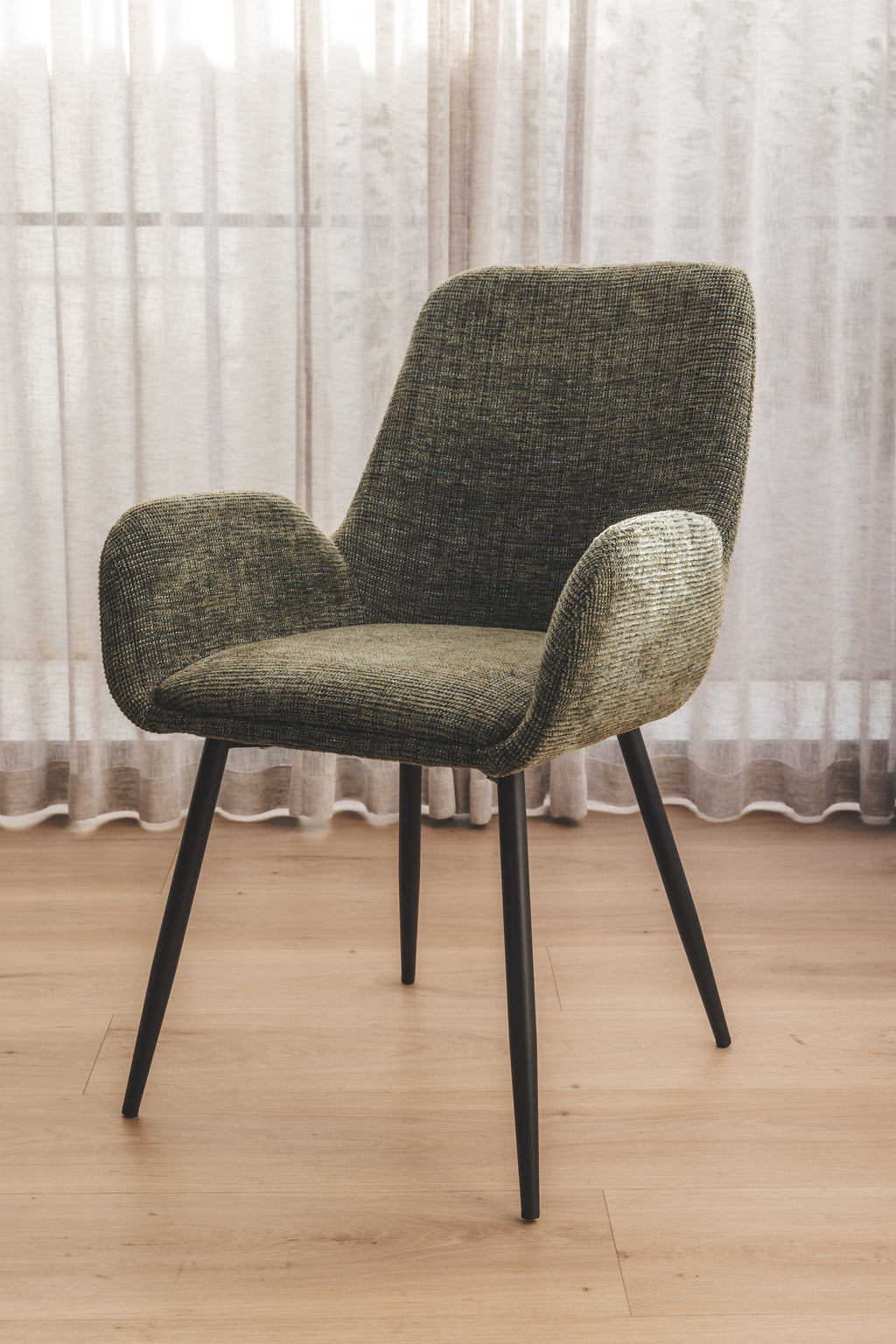 Chaise de salle à manger en tissu
