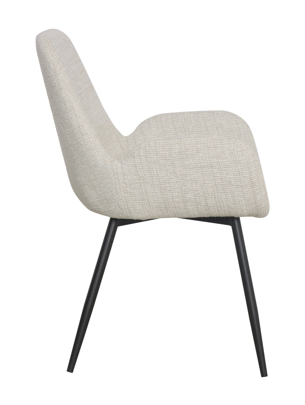 Chaise de salle à manger en tissu pour salle à manger