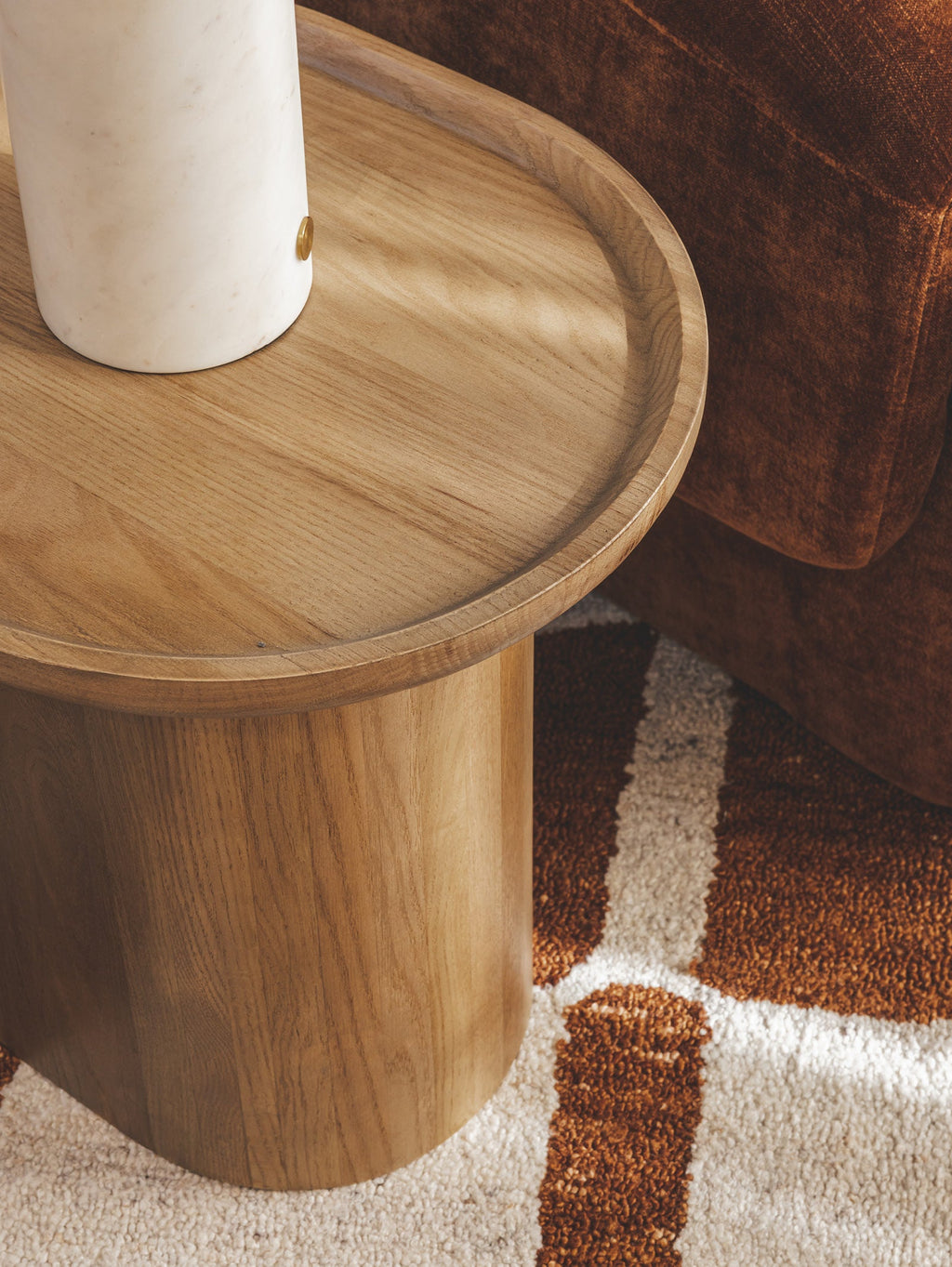 Table basse contemporaine en chêne pour salon