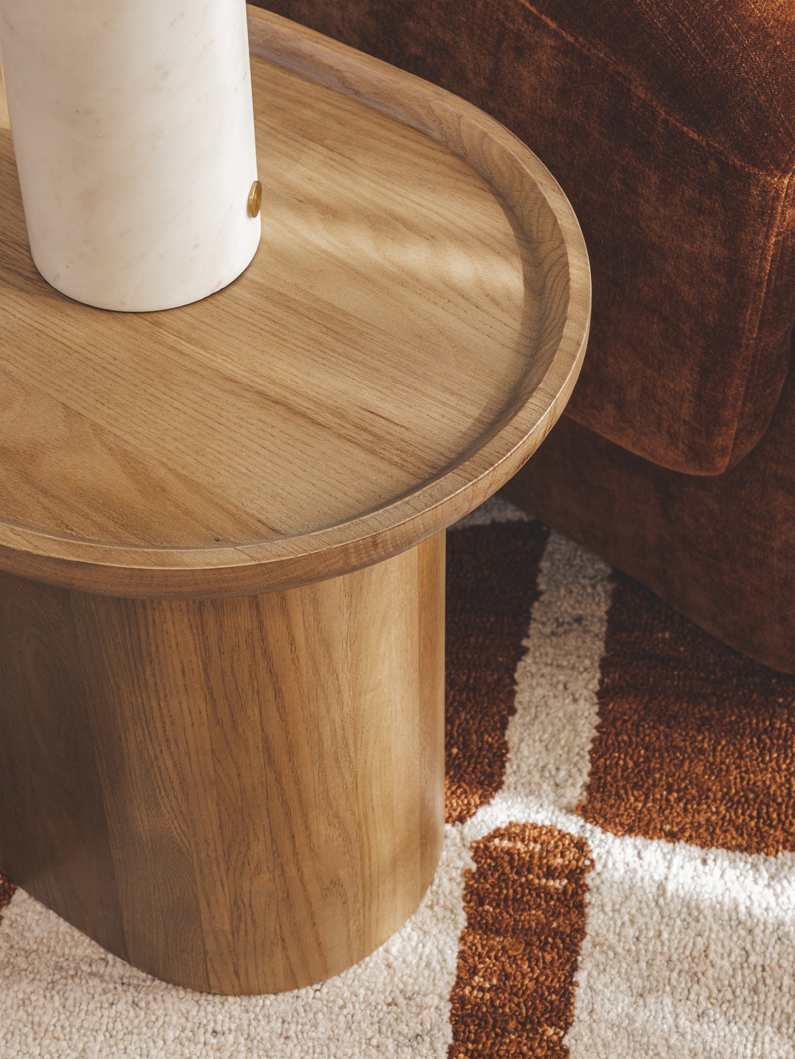 Table basse contemporaine en chêne pour salon