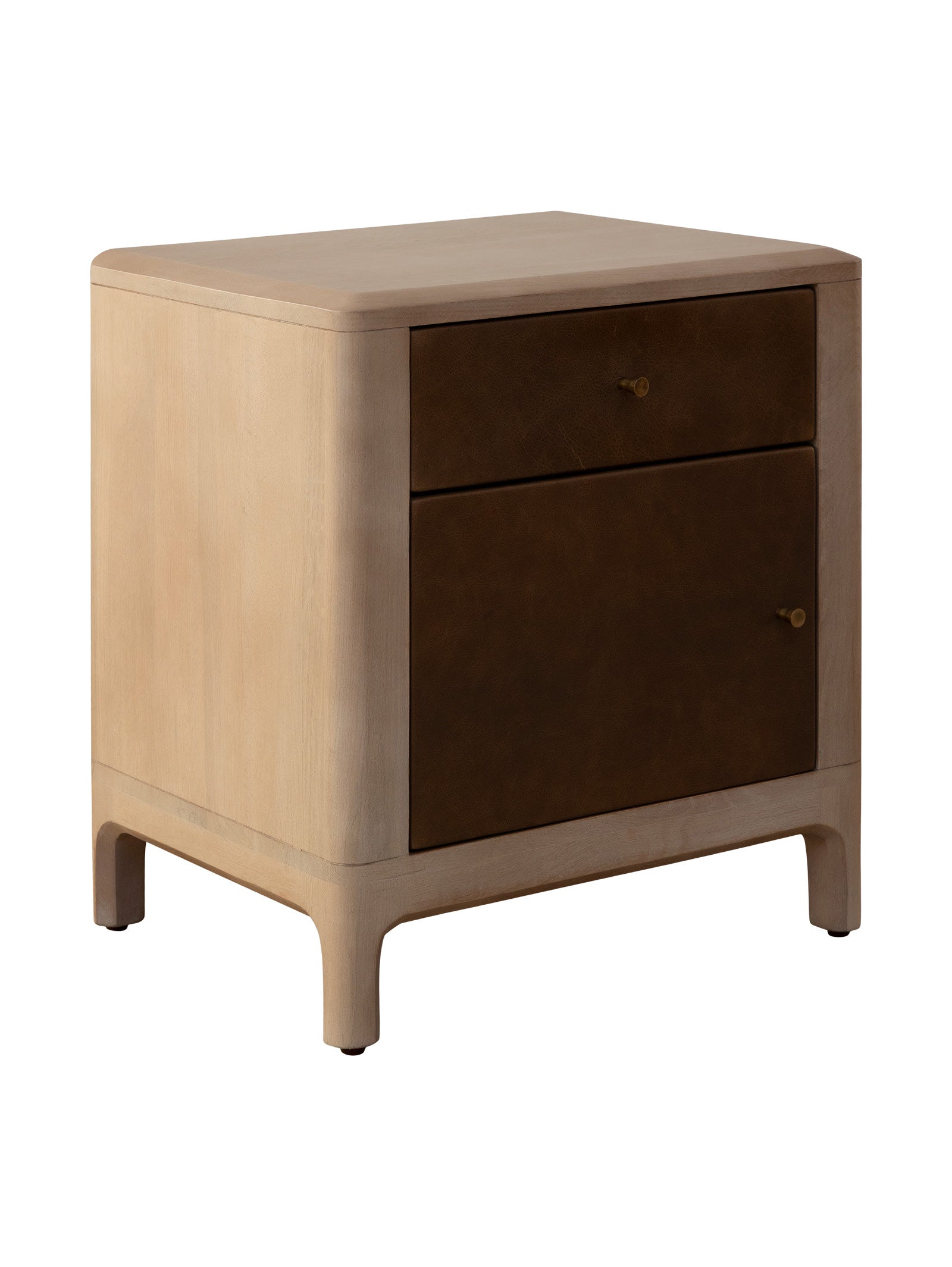 Table de chevet moderne en chêne massif pour chambre à coucher