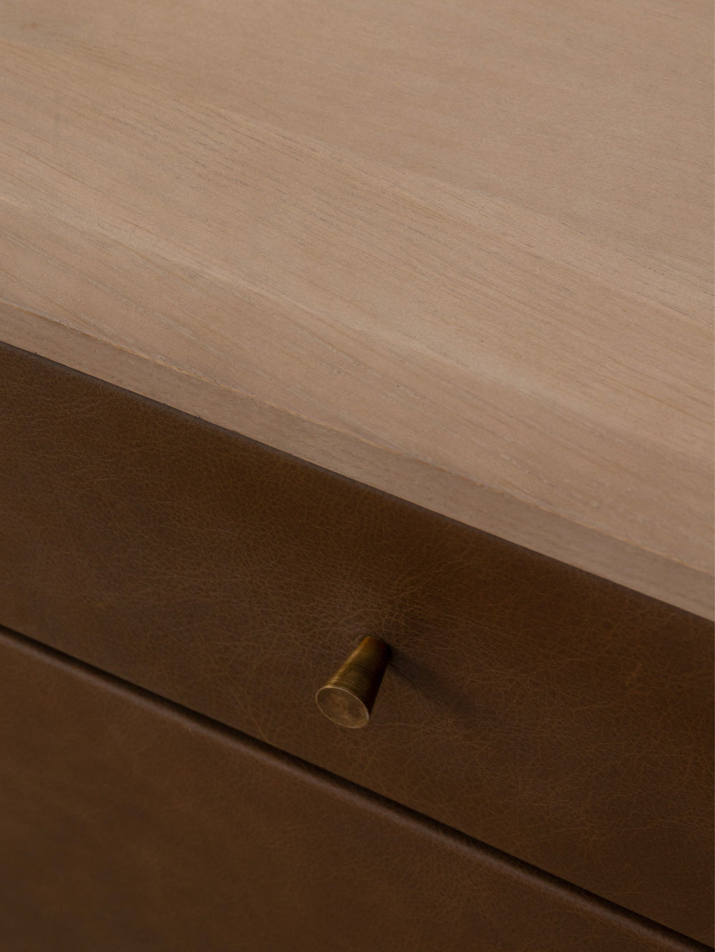 Table de chevet moderne en chêne massif pour chambre à coucher