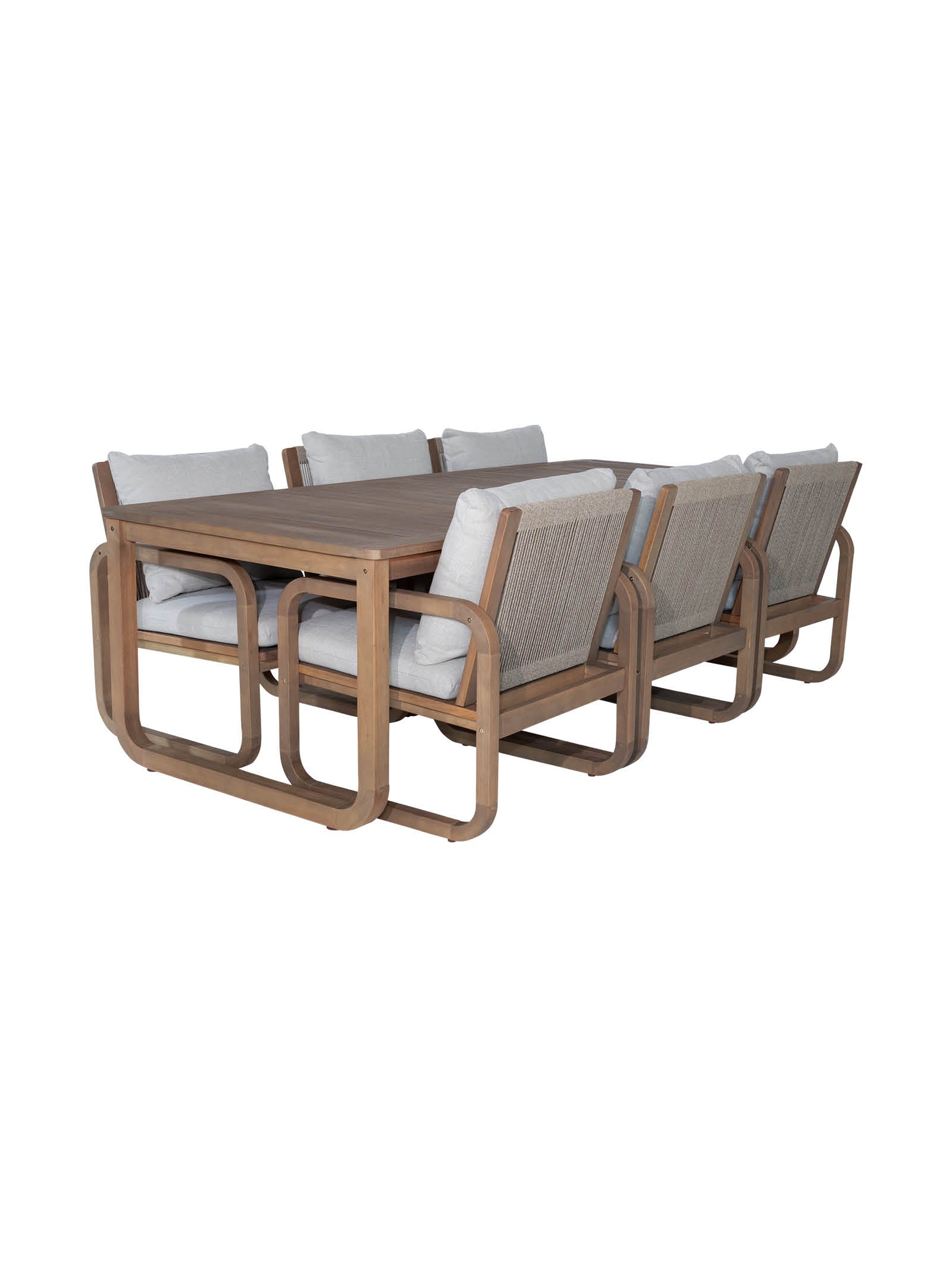 Table à manger en tissu résistant aux intempéries pour patio