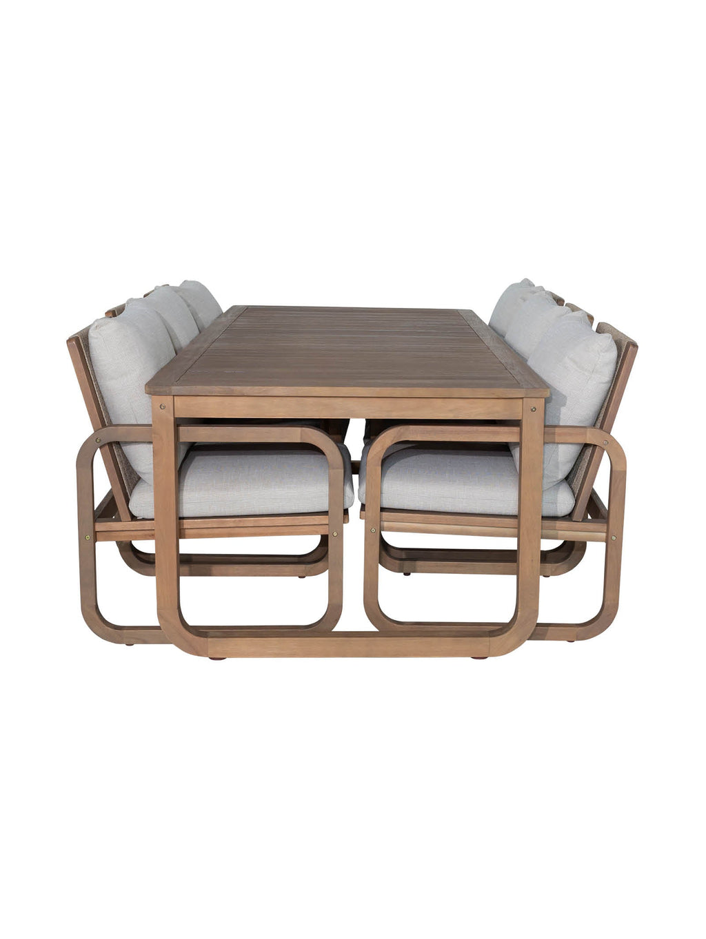 Table à manger en tissu résistant aux intempéries pour patio