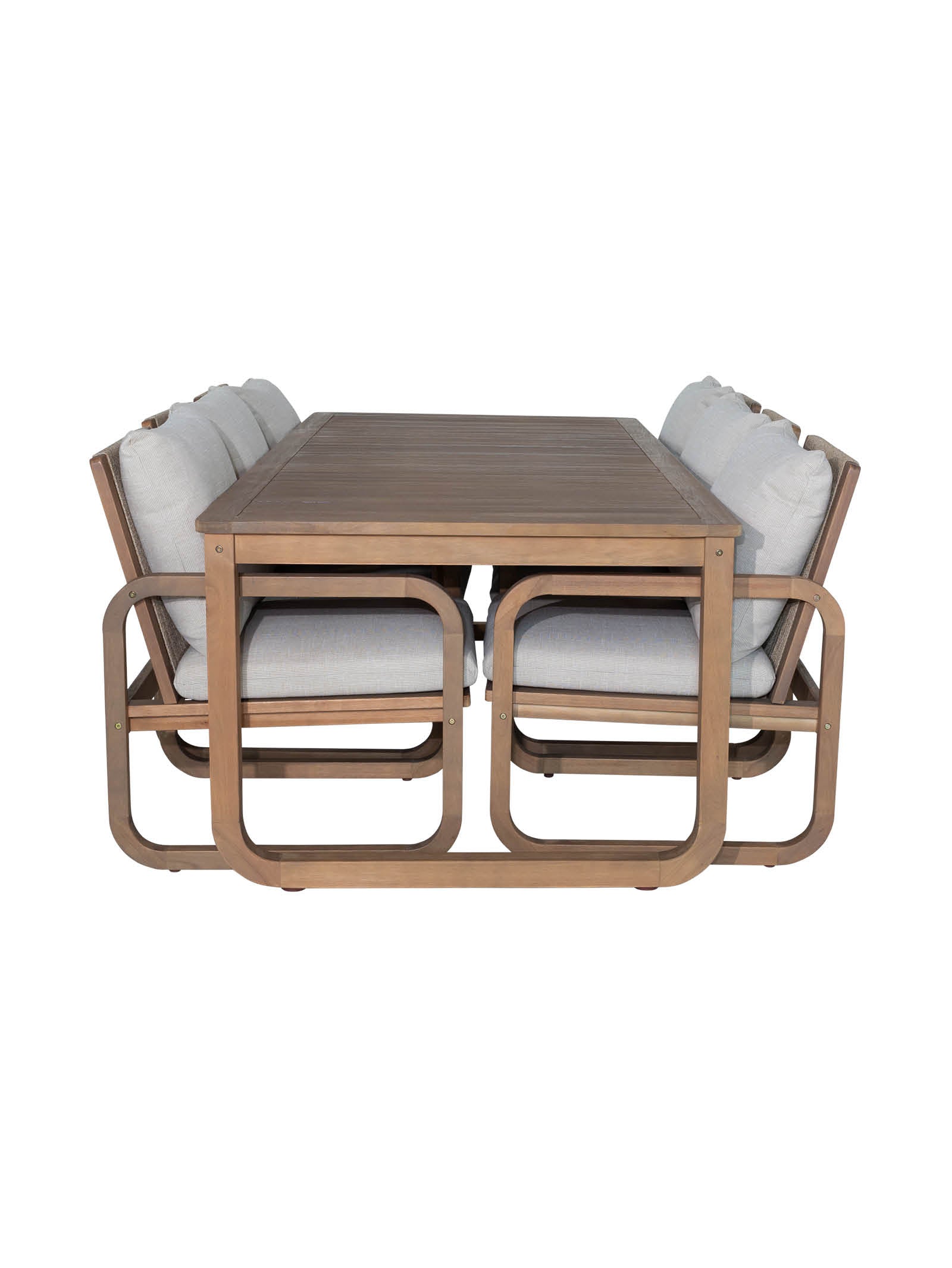 Table à manger en tissu résistant aux intempéries pour patio