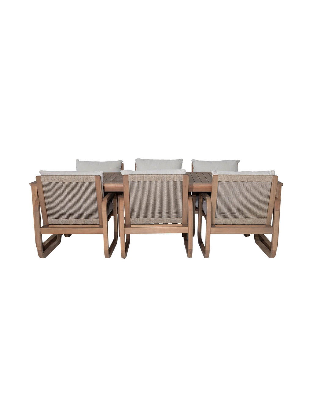Table à manger en tissu résistant aux intempéries pour patio