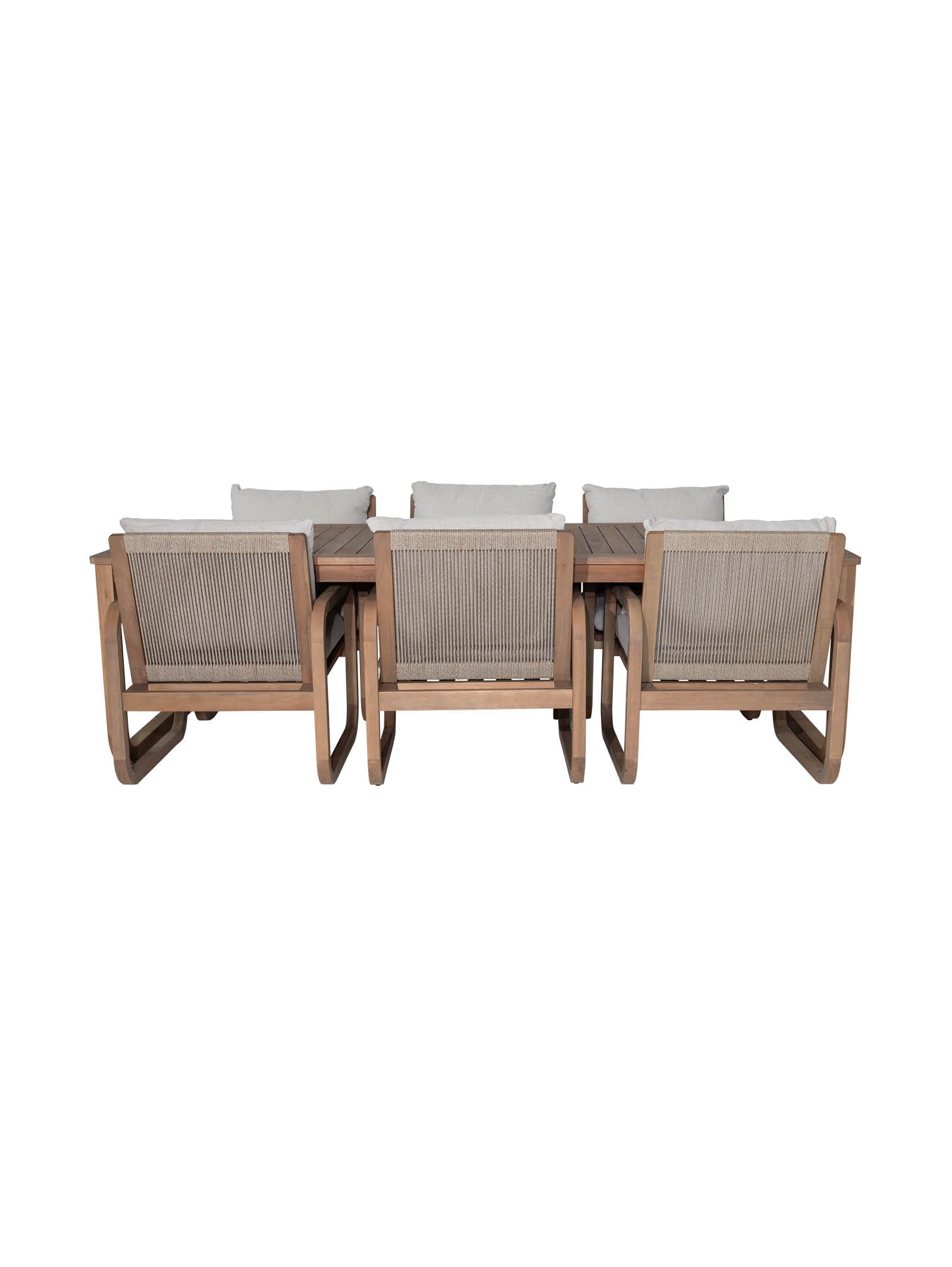 Table à manger en tissu résistant aux intempéries pour patio