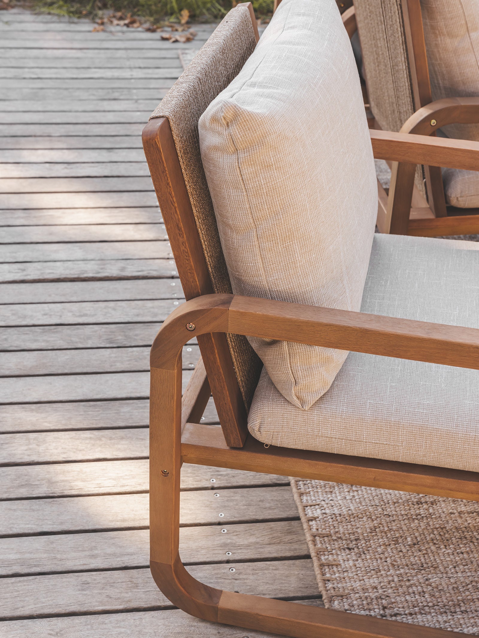 Table à manger en tissu résistant aux intempéries pour patio