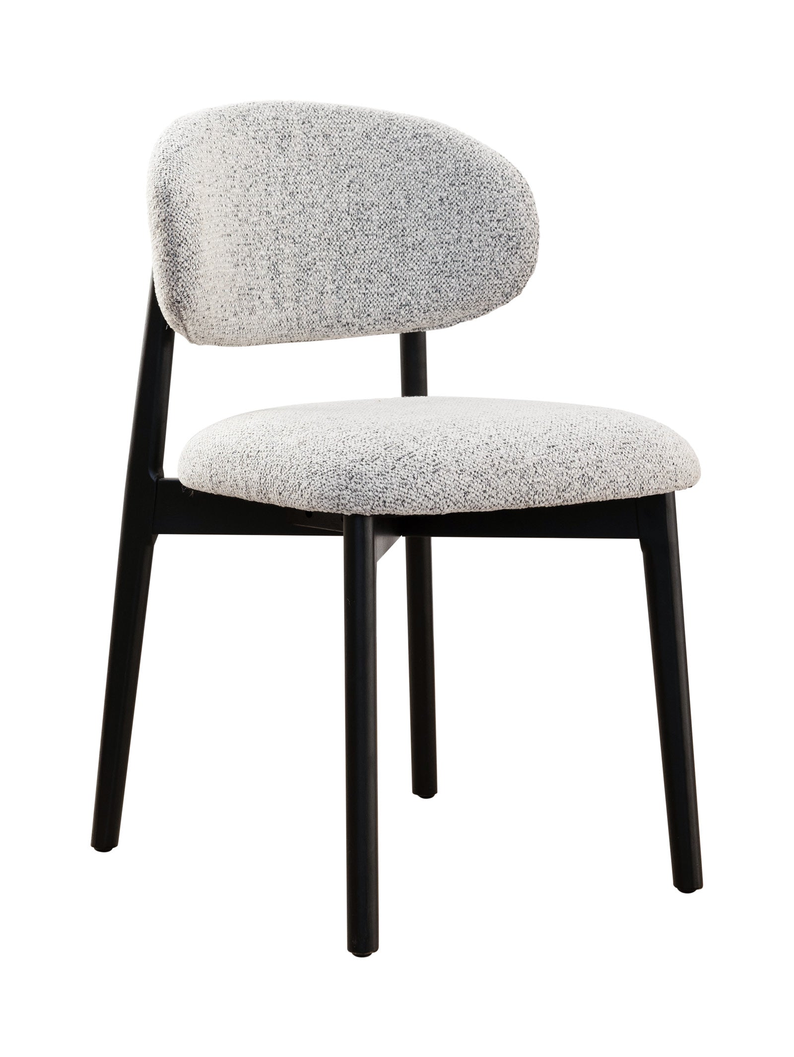 Chaise de salle à manger moderne en chêne massif