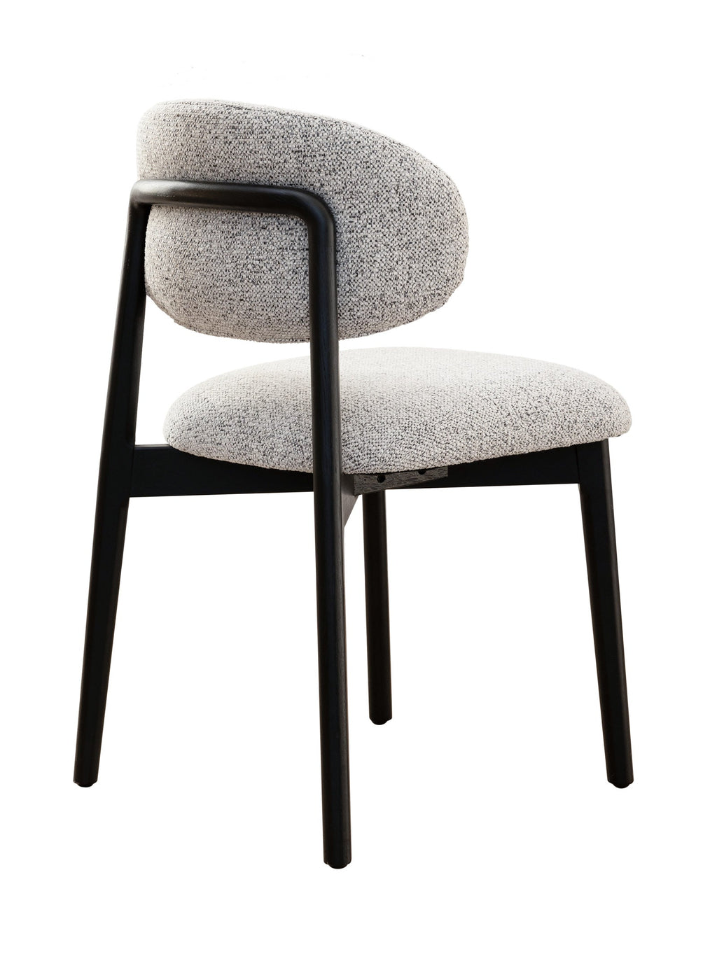 Chaise de salle à manger moderne en chêne massif