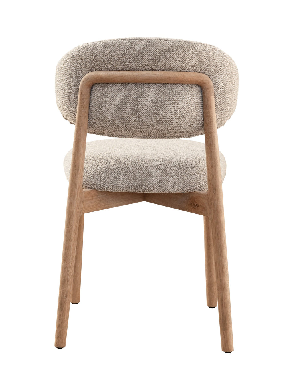 Chaise de salle à manger moderne en chêne massif