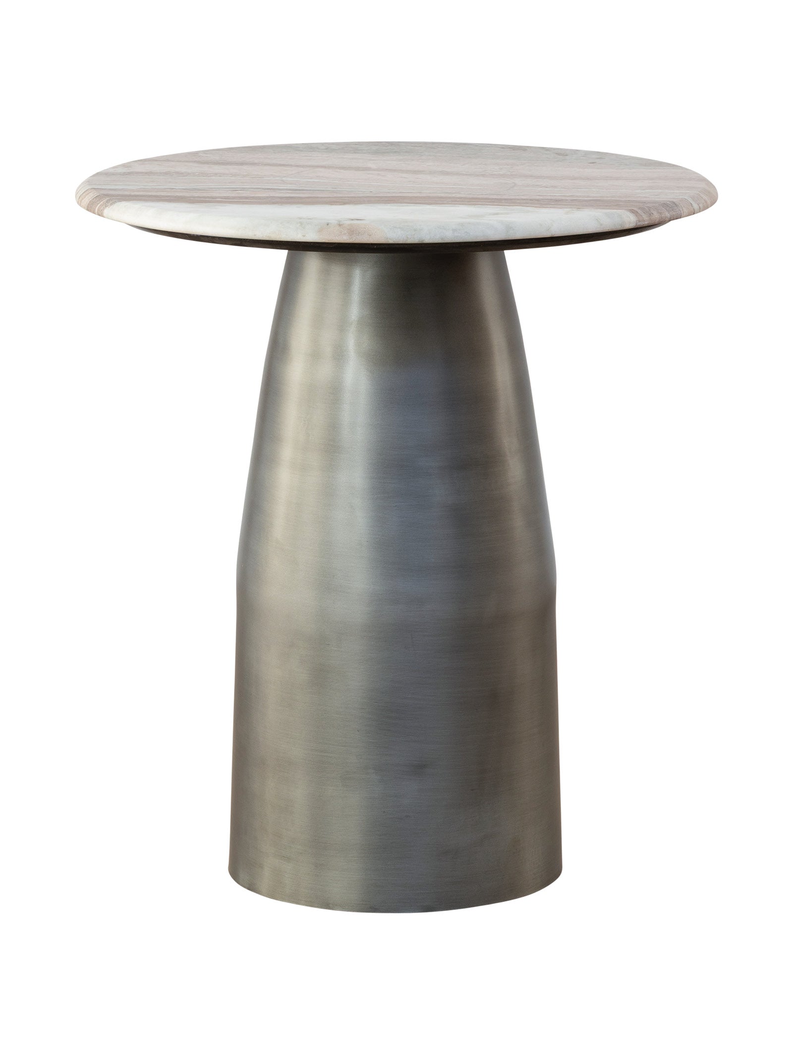 Table d'appoint contemporaine en marbre pour salon