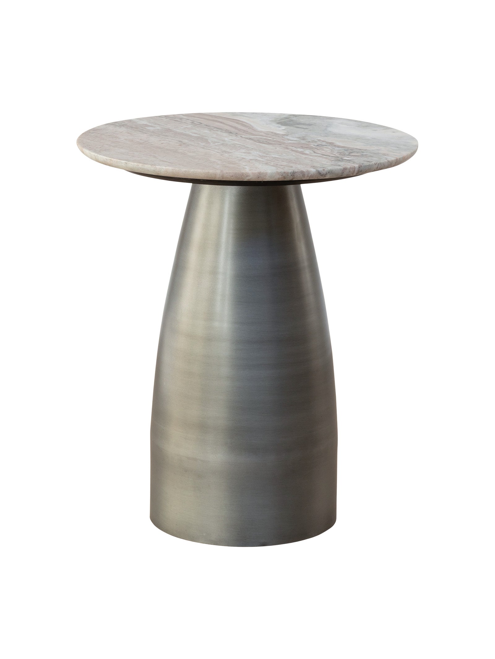 Table d'appoint contemporaine en marbre pour salon