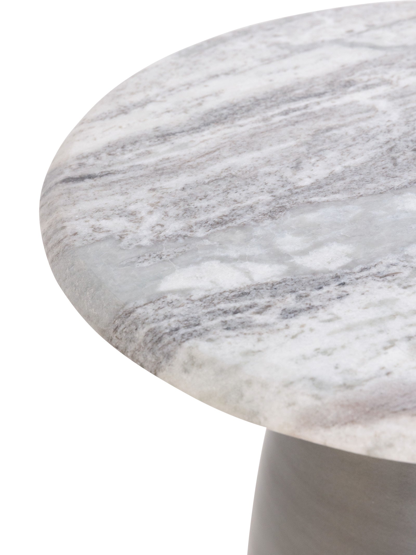 Table d'appoint contemporaine en marbre pour salon