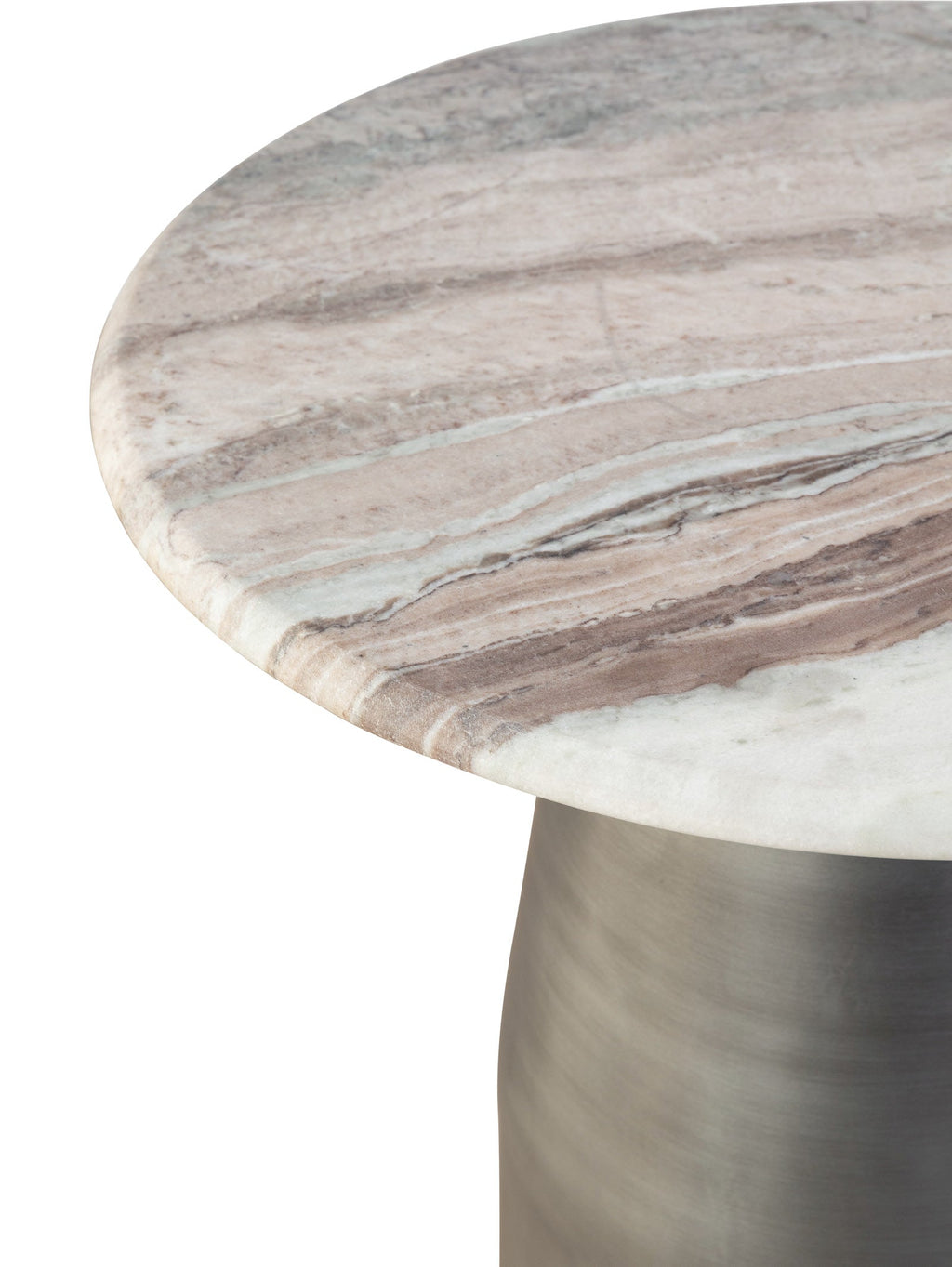 Table d'appoint contemporaine en marbre pour salon