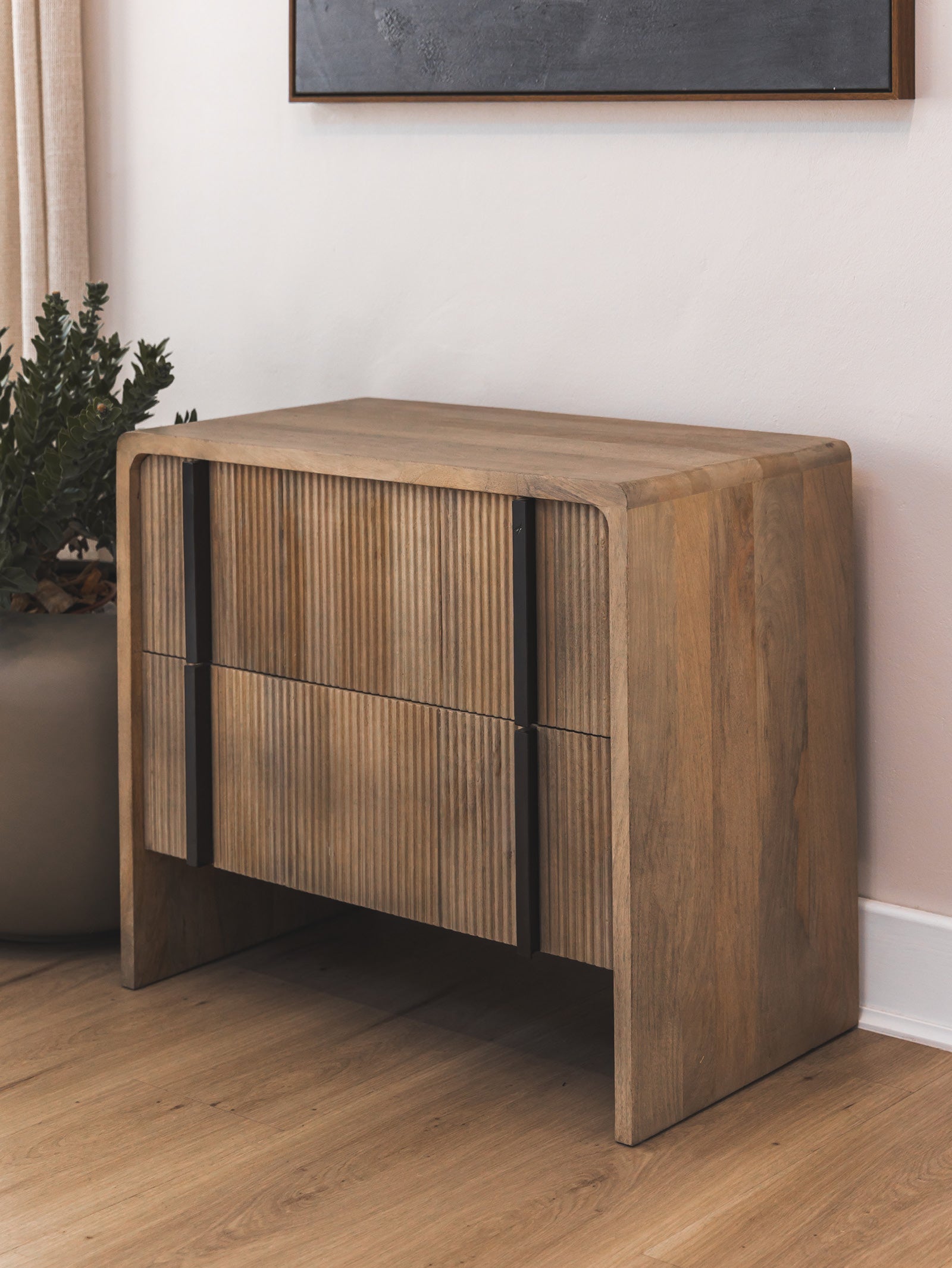 Table de chevet en bois pour chambre à coucher
