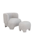 Fauteuil d'appoint en tissu pour salon