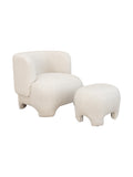 Fauteuil d'appoint en tissu pour salon