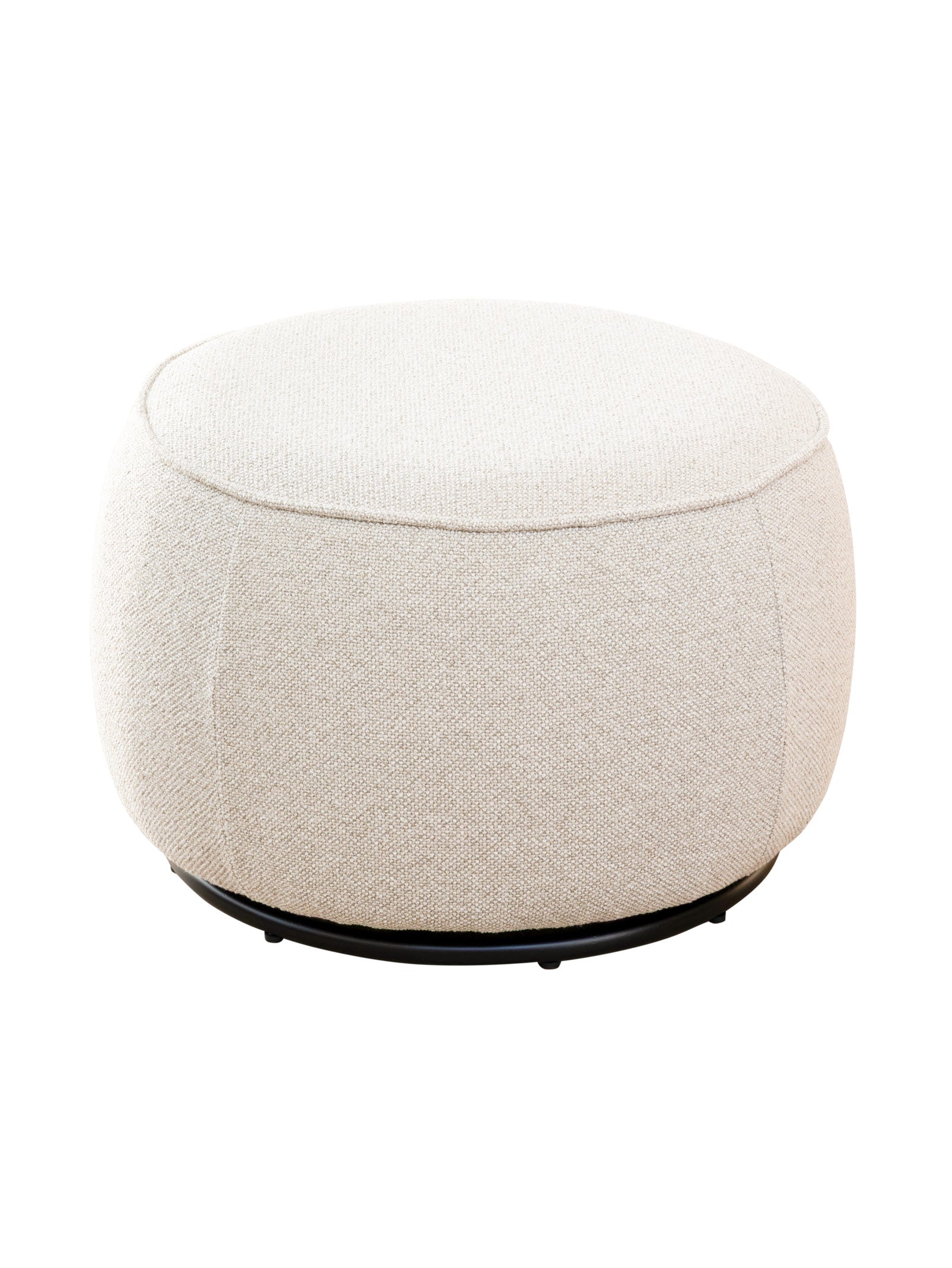 Fauteuil pivotant en tissu pour le salon