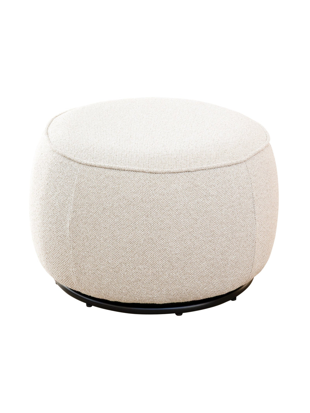 Fauteuil pivotant en tissu pour salon