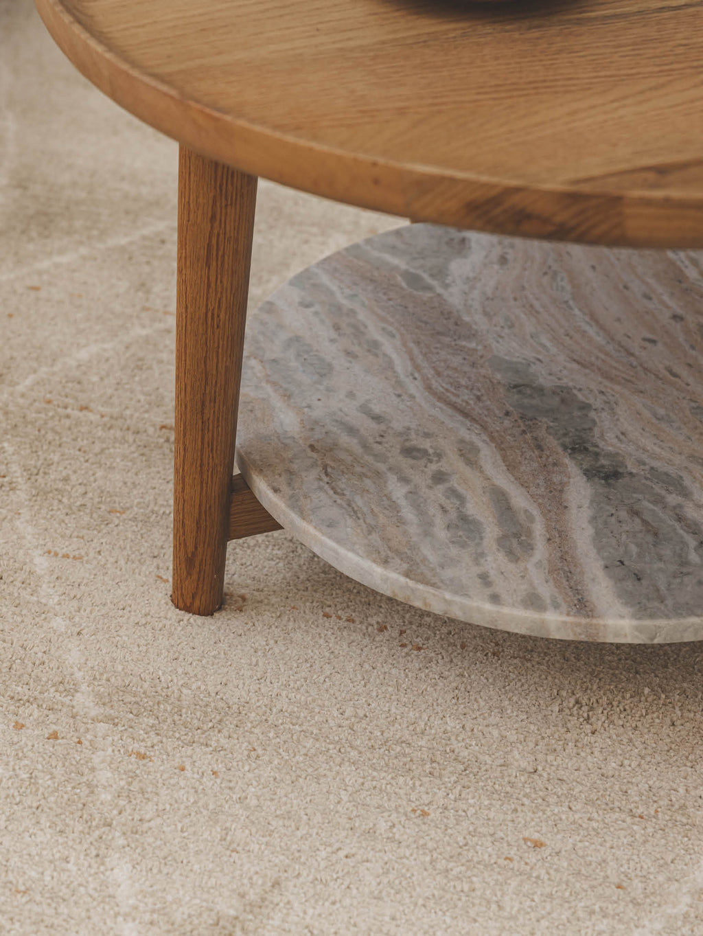 Table Basse Moderne en Chêne Massif pour Salon