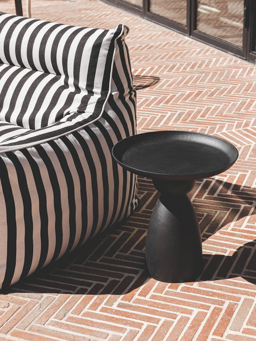 Table d'appoint classique en aluminium pour terrasse