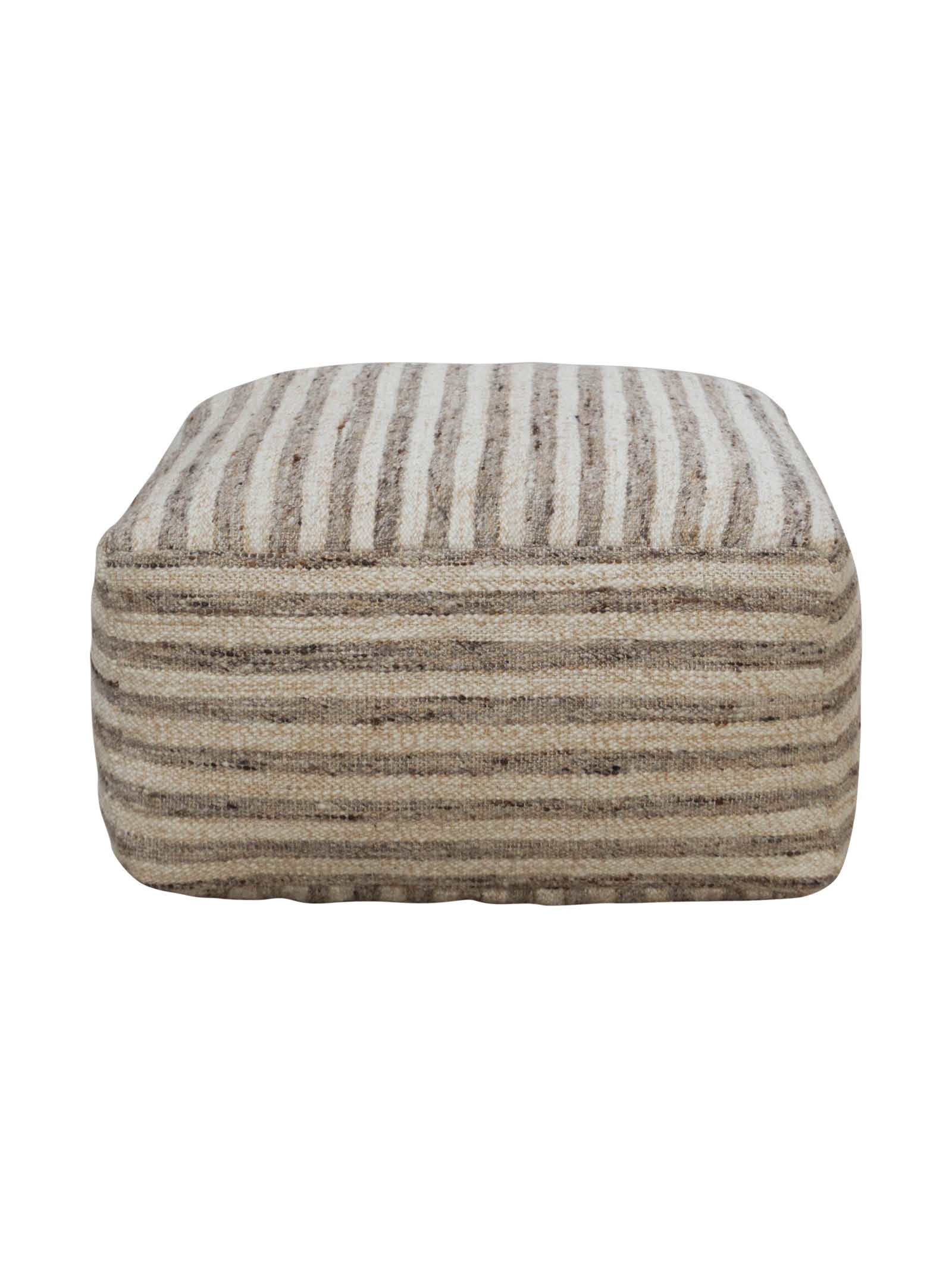 Pouffe en tissu classique pour salon