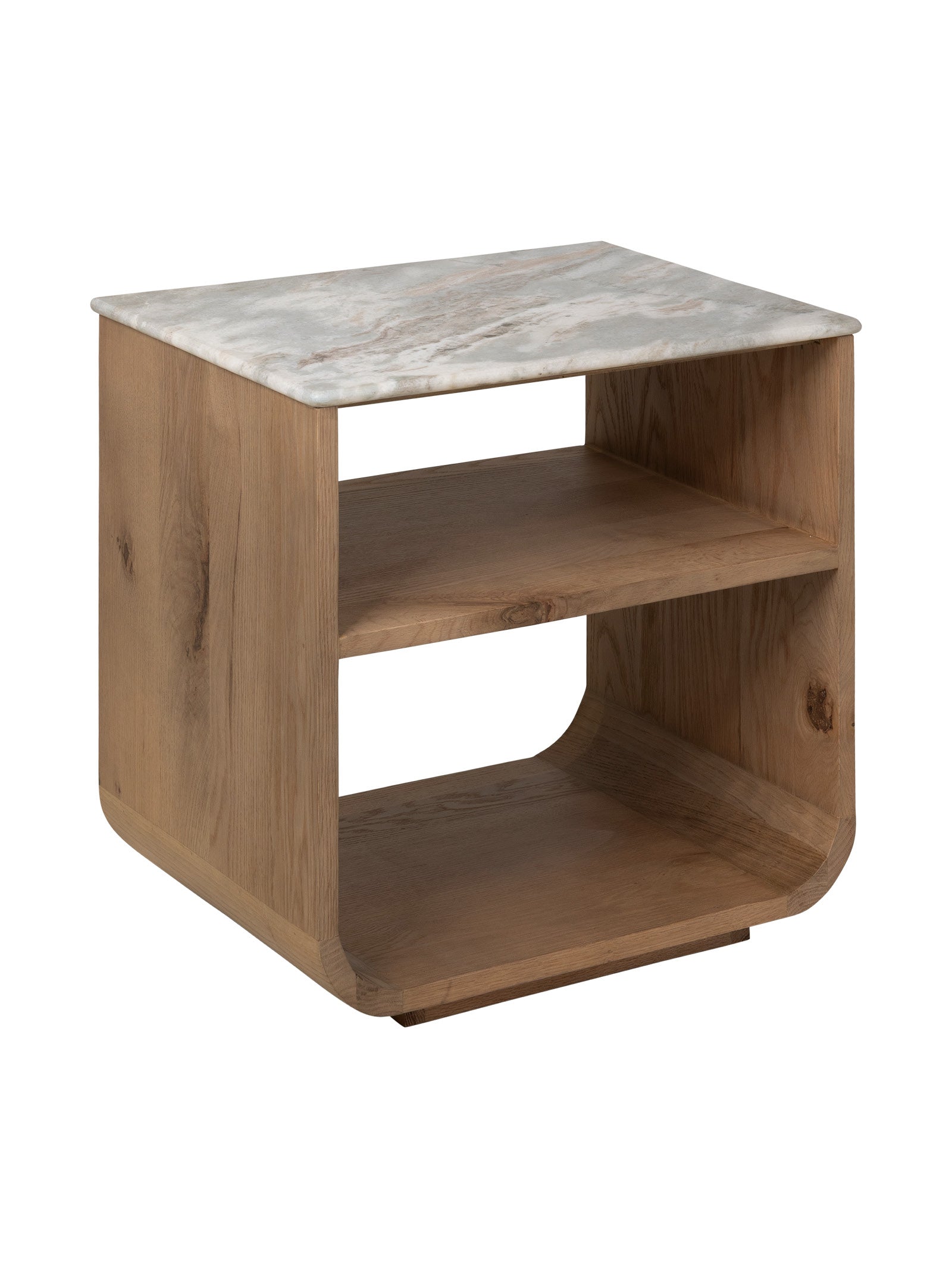Fauteuil contemporain en chêne massif pour salon