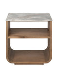 Fauteuil contemporain en chêne massif pour salon