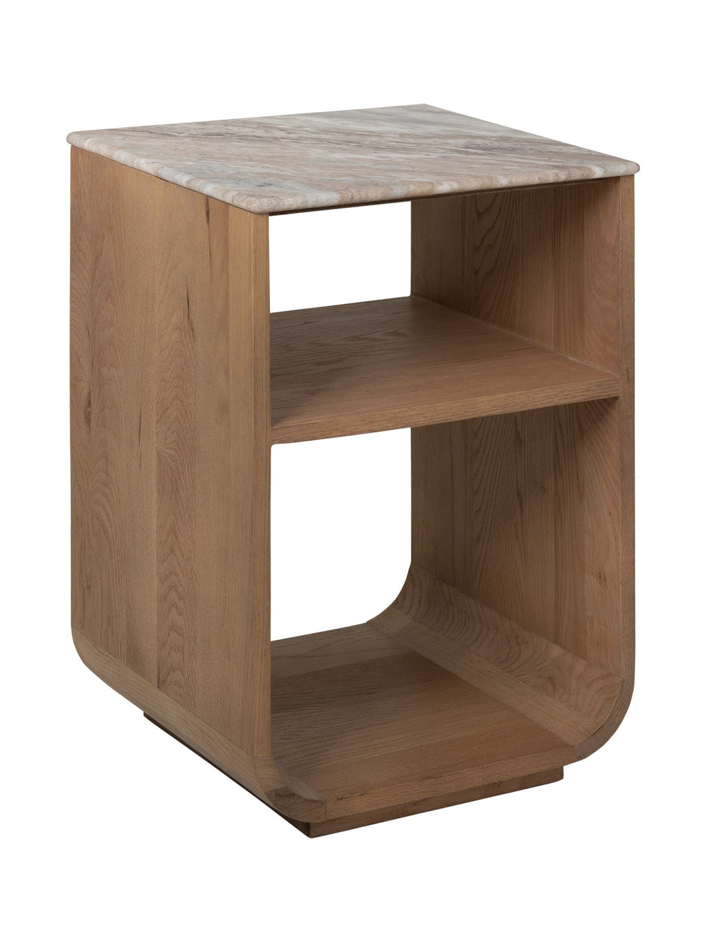 Fauteuil contemporain en chêne massif pour salon