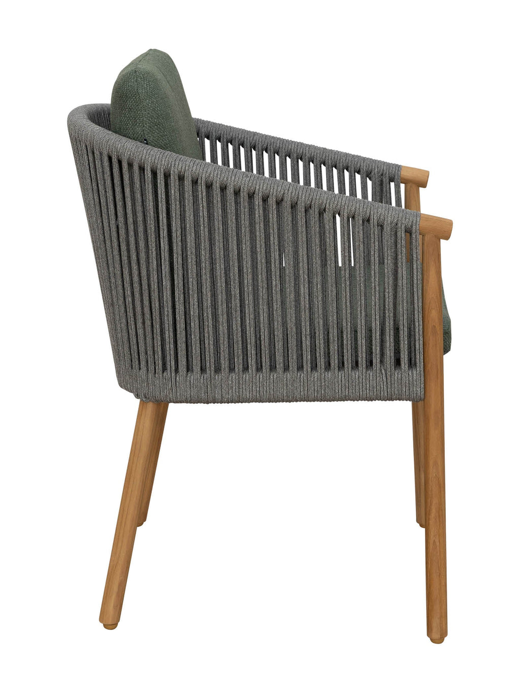 Chaise de salle à manger en teck pour terrasse