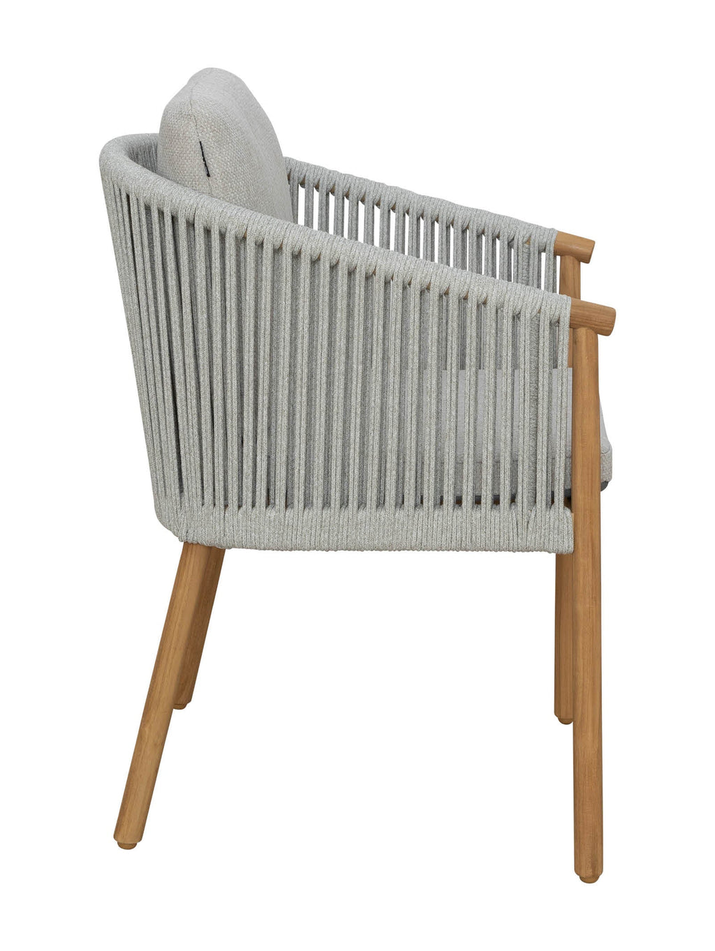 Chaise de salle à manger en teck pour terrasse