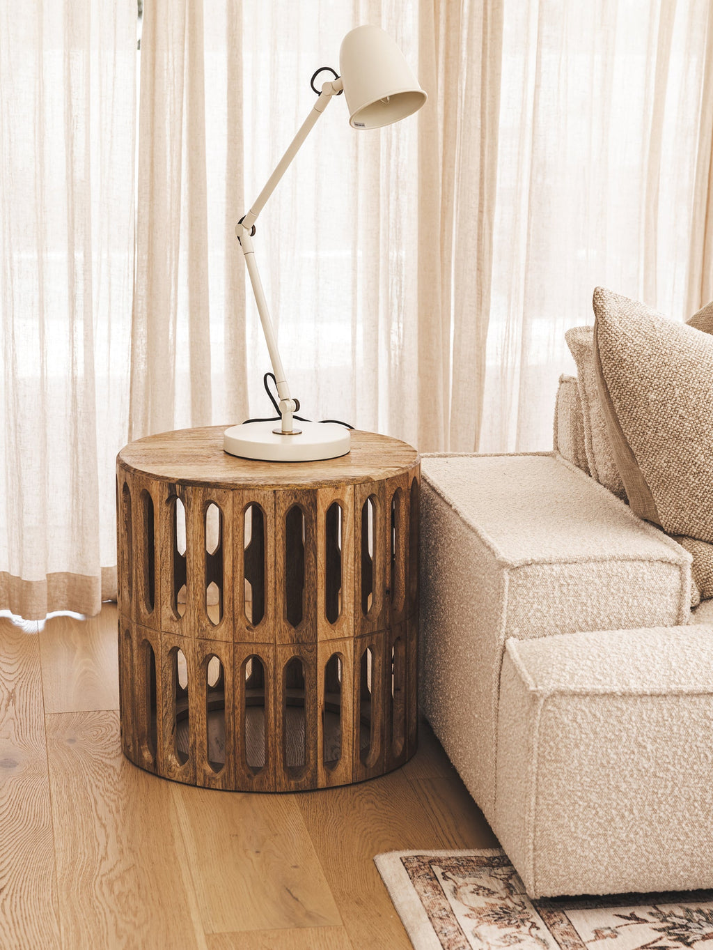 Table d'appoint en bois pour salon