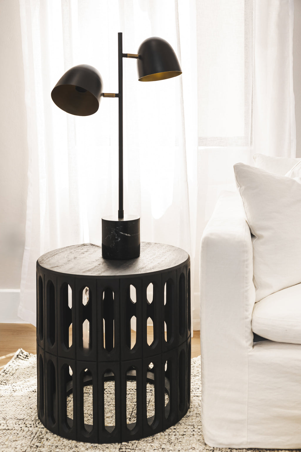 Table d'appoint en bois pour salon