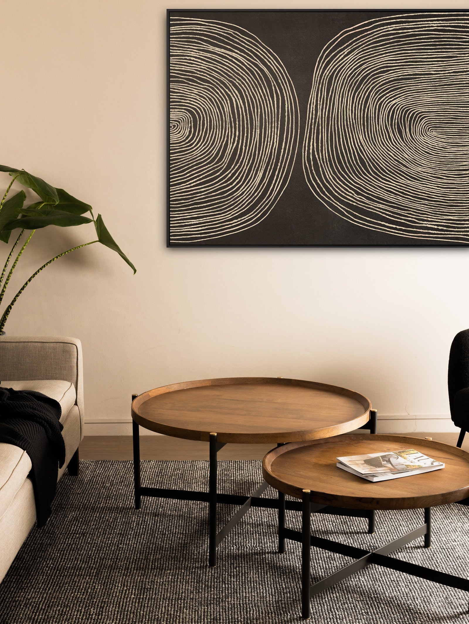 Table Basse en Bois Pliable pour Salon