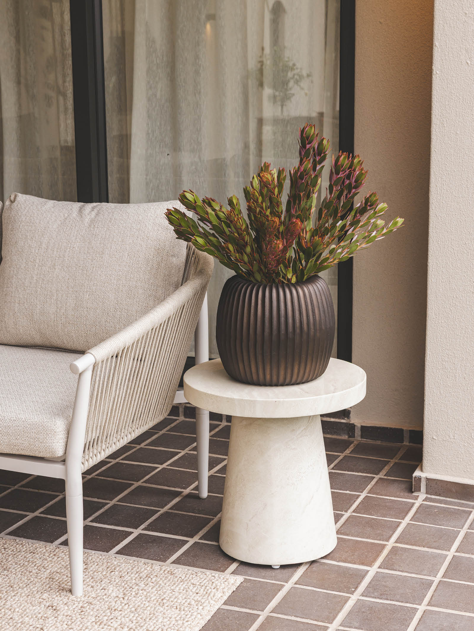 Table d'appoint moderne pour patio