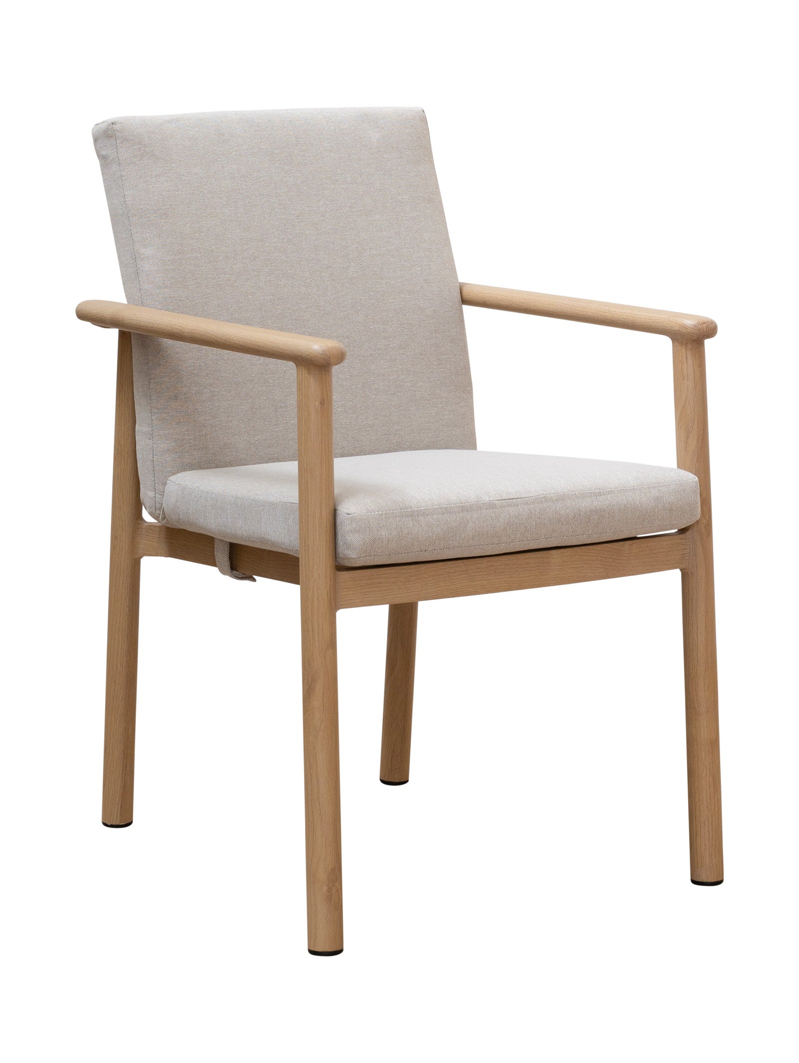 Chaise de salle à manger contemporaine en teck pour terrasse
