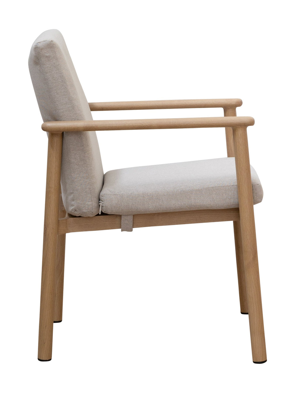 Chaise de salle à manger contemporaine en teck pour terrasse
