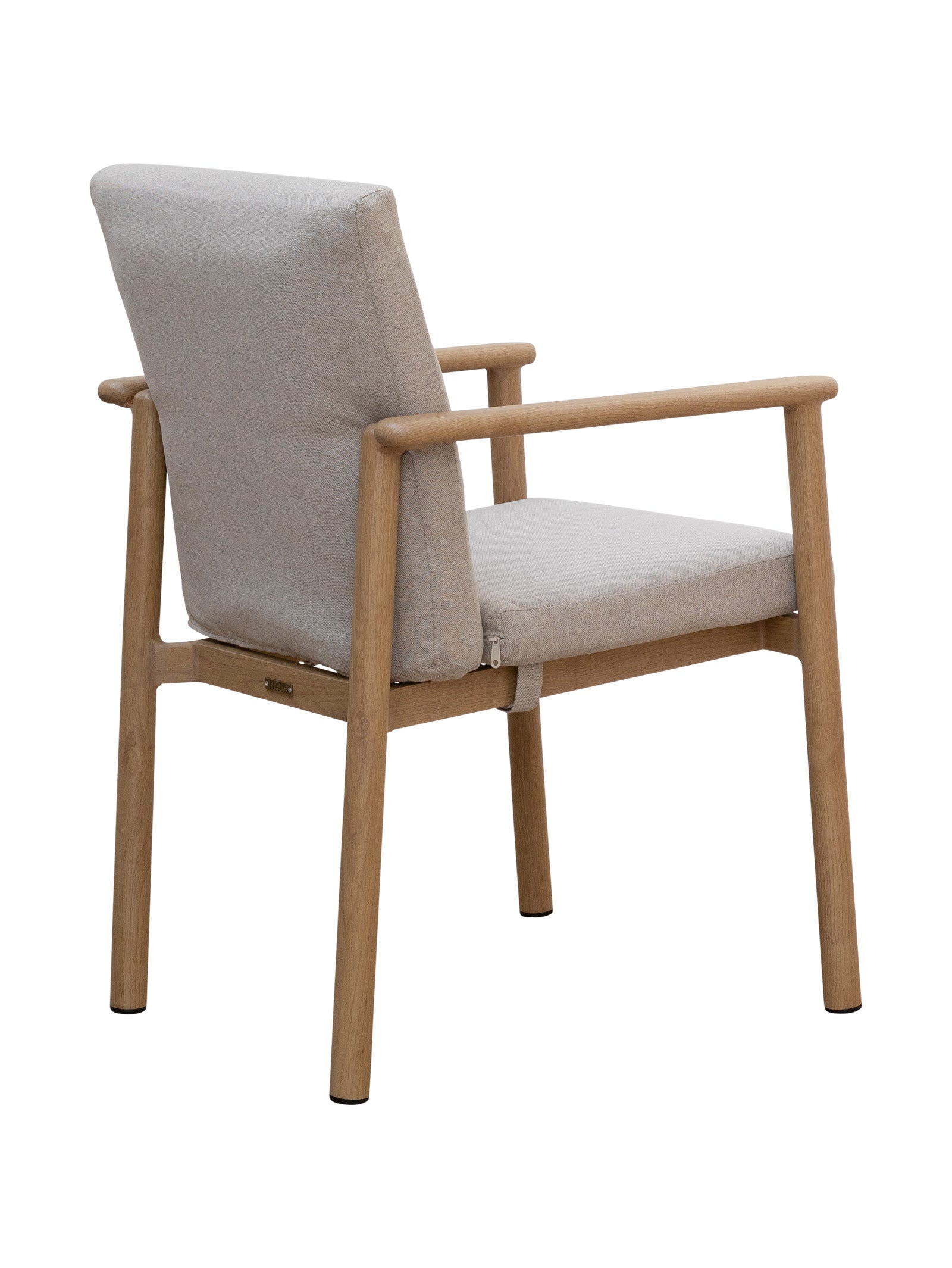 Chaise de salle à manger contemporaine en teck pour terrasse
