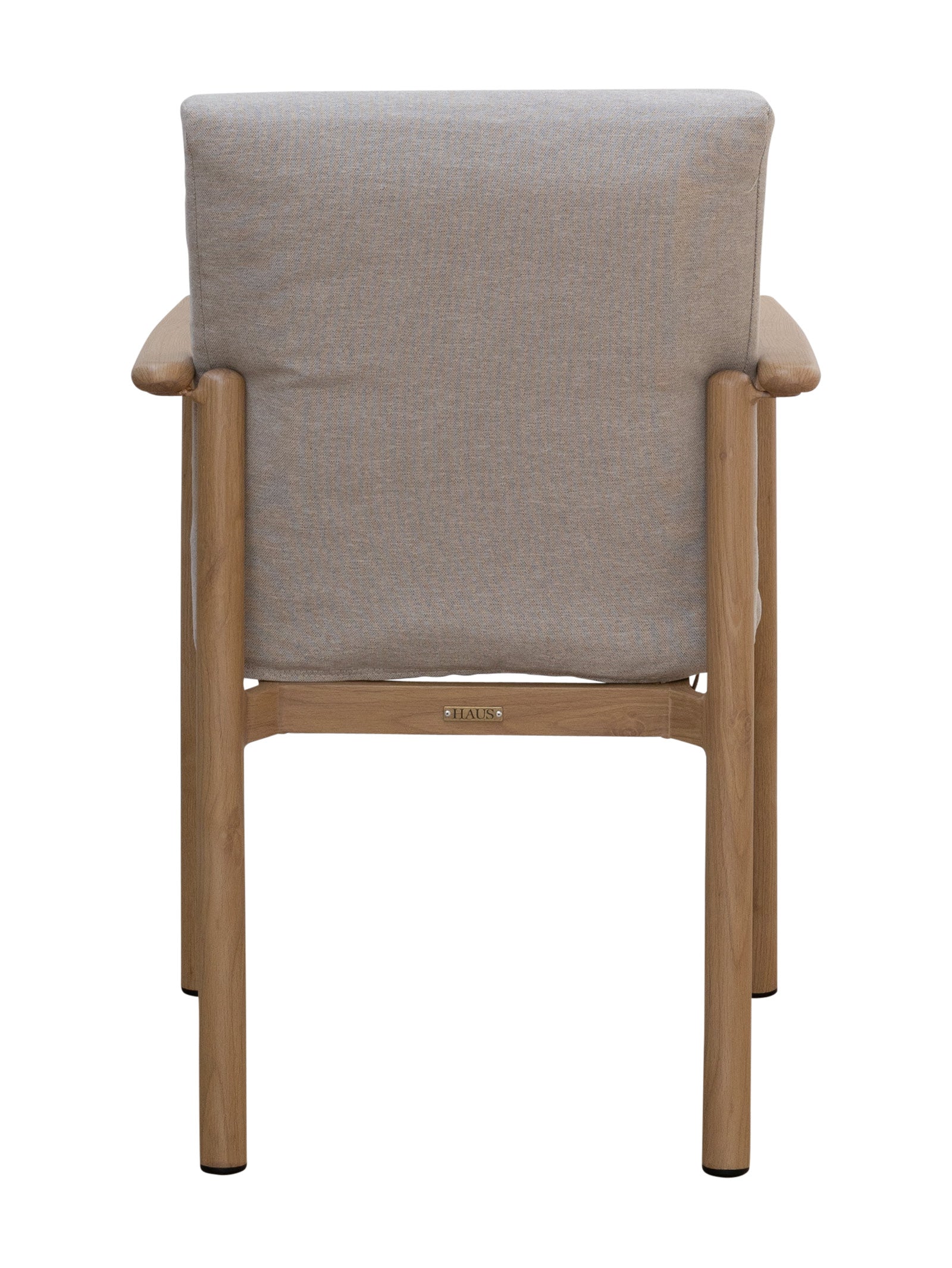 Chaise de salle à manger contemporaine en teck pour terrasse
